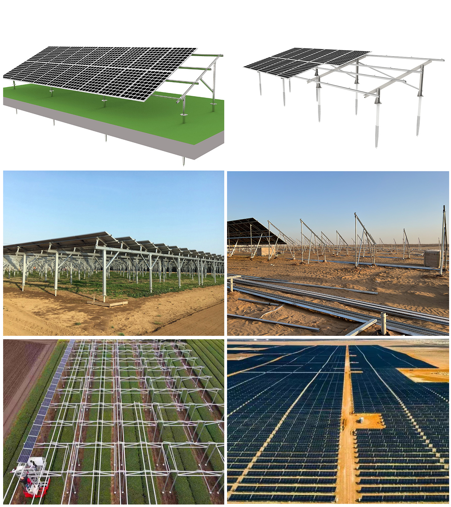 Ground Mount Kit Photovoltaic Solar Mounting Structure System