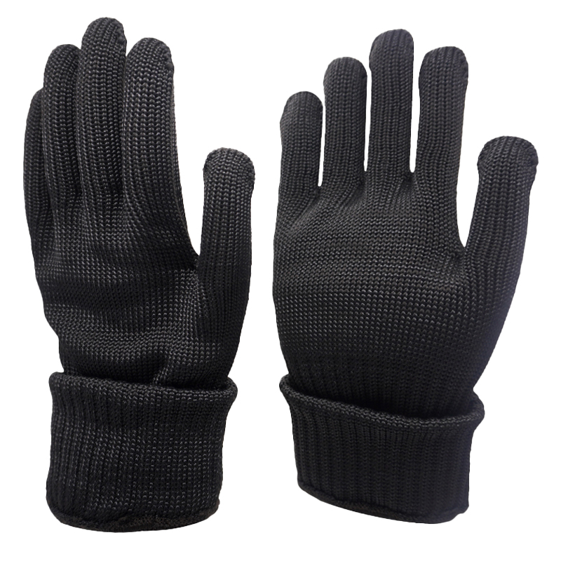 Polyester covered wire gloves